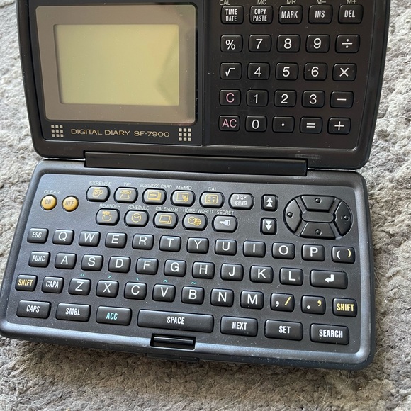 Casio Black Digital Diary SF-7900 - Picture 1 of 6